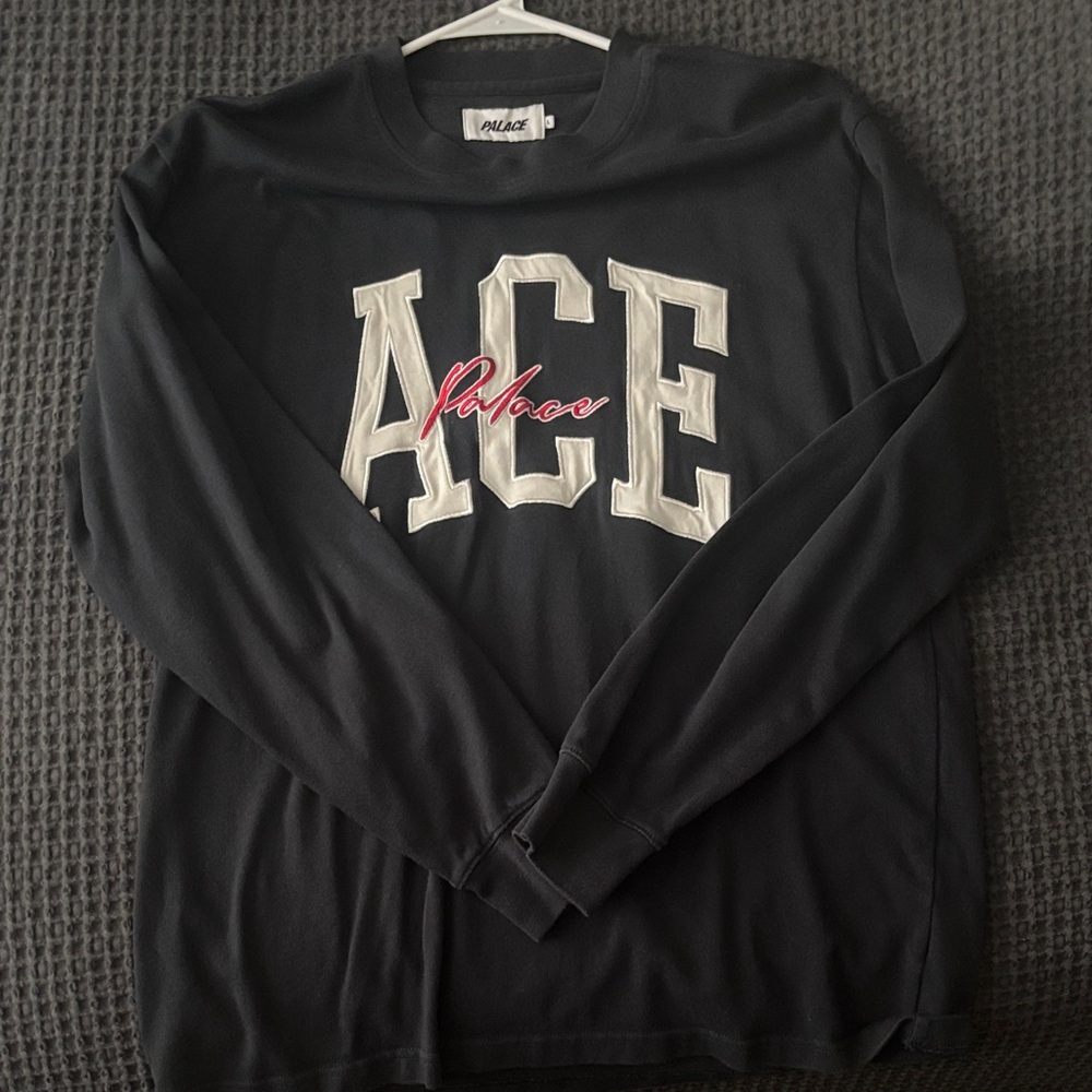 Palace Black Long Sleeve Tee with Bold Lettering